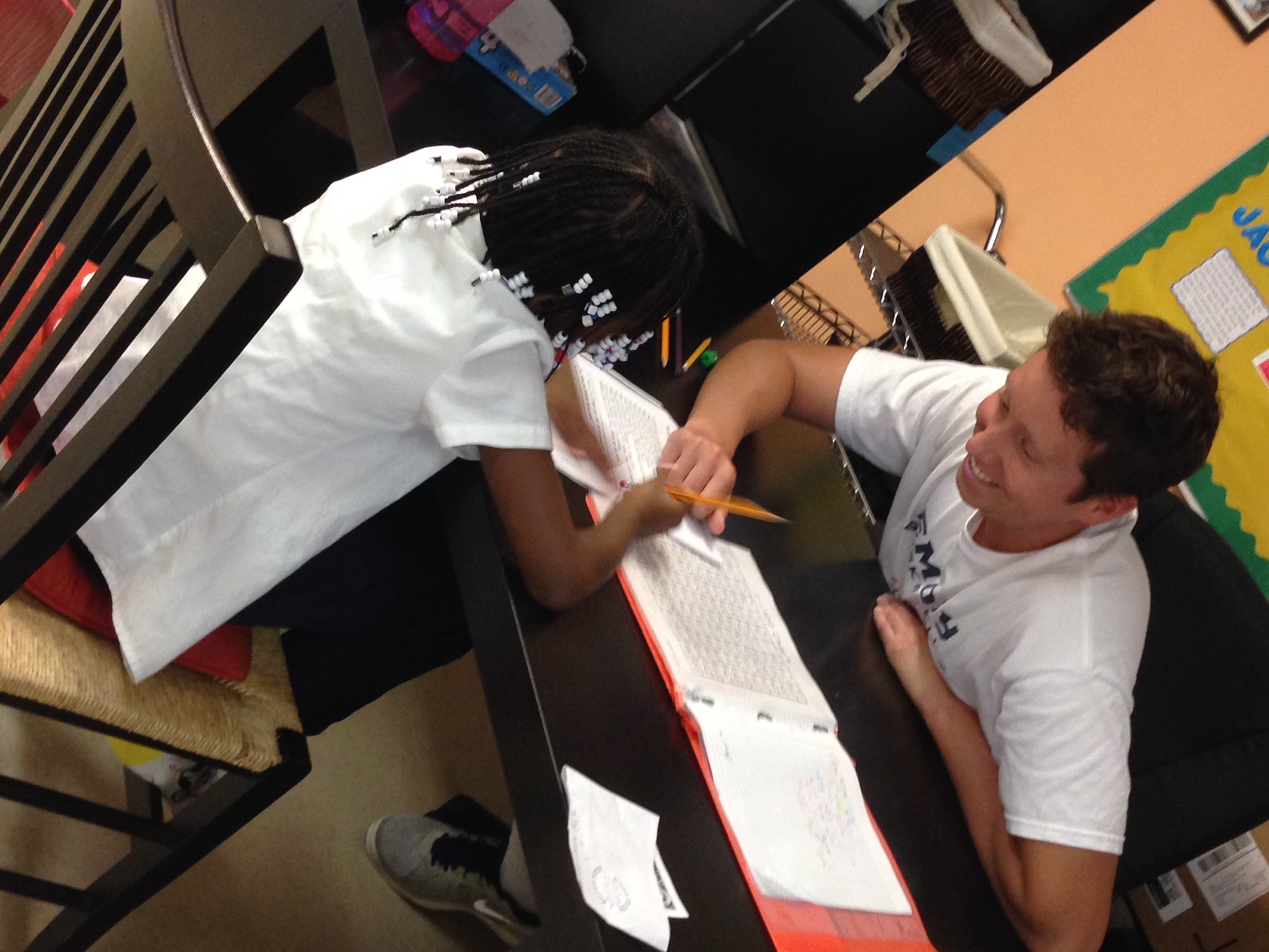 Chris volunteering